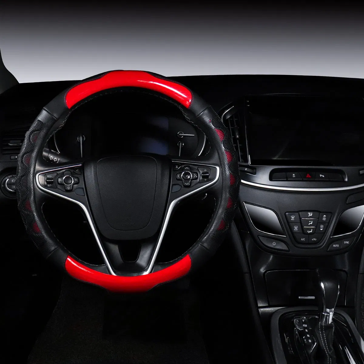 Microfiber Leather Car Steering Wheel Cover Anti-Slip Accessories Universal 15 Inch for Men and Women