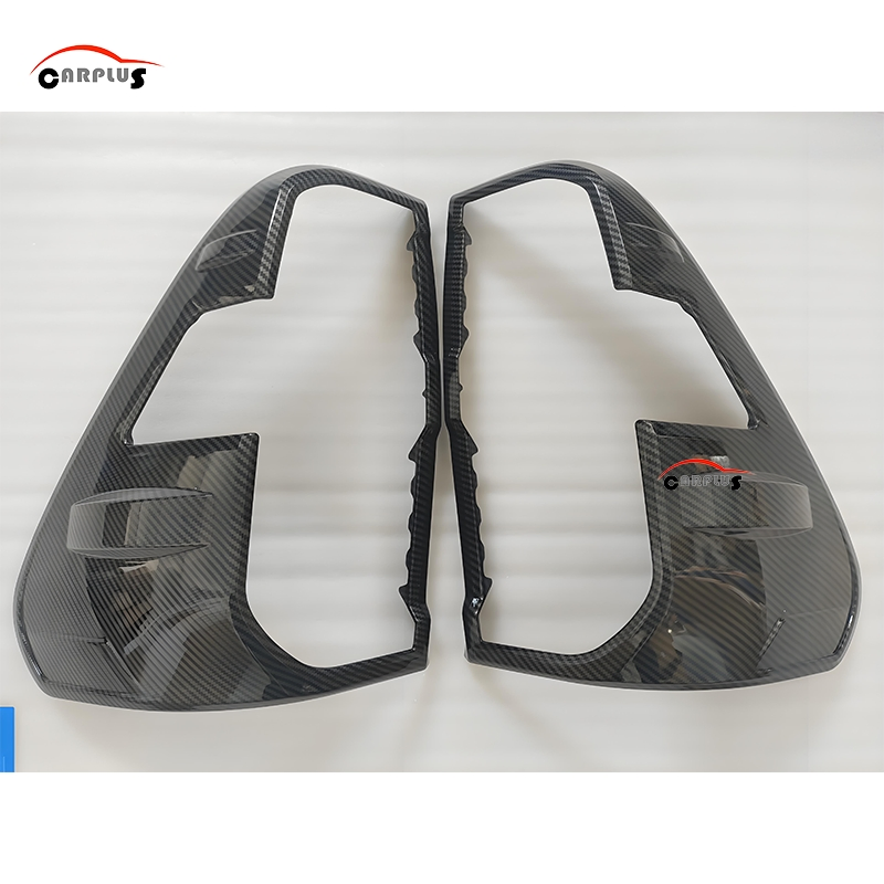Glossy Black ABS Black Tail Light Cover for Hilux Revo 2021-2023 Carbon Color Pop Auto 4X4 Carbon Popular Exterior Car Styling Accessories Rear Lamp Cover