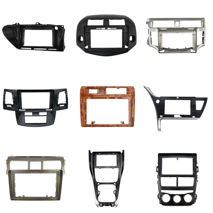 Car GPS Navigation Frame Auto Spare Parts Accessories Suitable for 2019+ Volkswagen Jetta Vs5 (10.1INCH, LHD, UV BLACK)