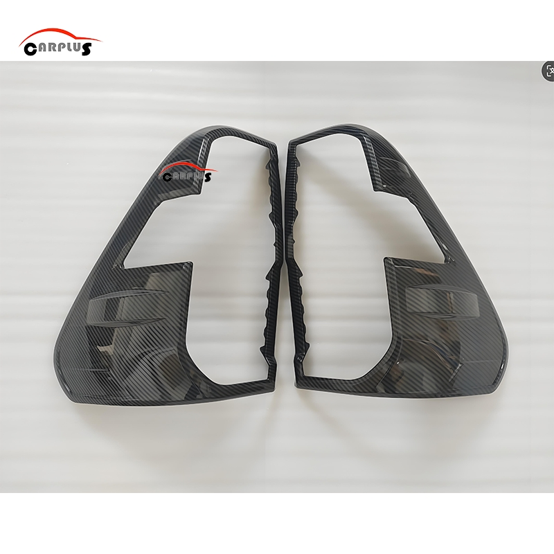 Glossy Black ABS Black Tail Light Cover for Hilux Revo 2021-2023 Carbon Color Pop Auto 4X4 Carbon Popular Exterior Car Styling Accessories Rear Lamp Cover