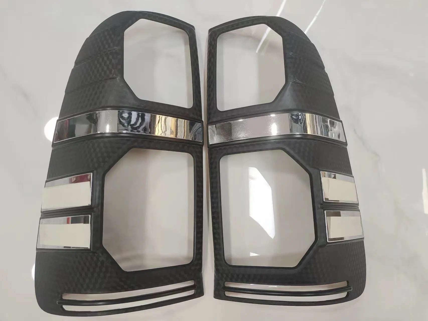 3D Carbon Color ABS Kit Exterior Accessories Lamp Cover Front Lamp Cover for Hilux Vigo 2012 Pickup4X4 Car Model Lamp Cover Bodykit