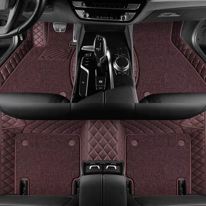 Double-Layer Leather Car Floor Mats and Auto Parts Are Suitable for All Car Models and Can Be Customized