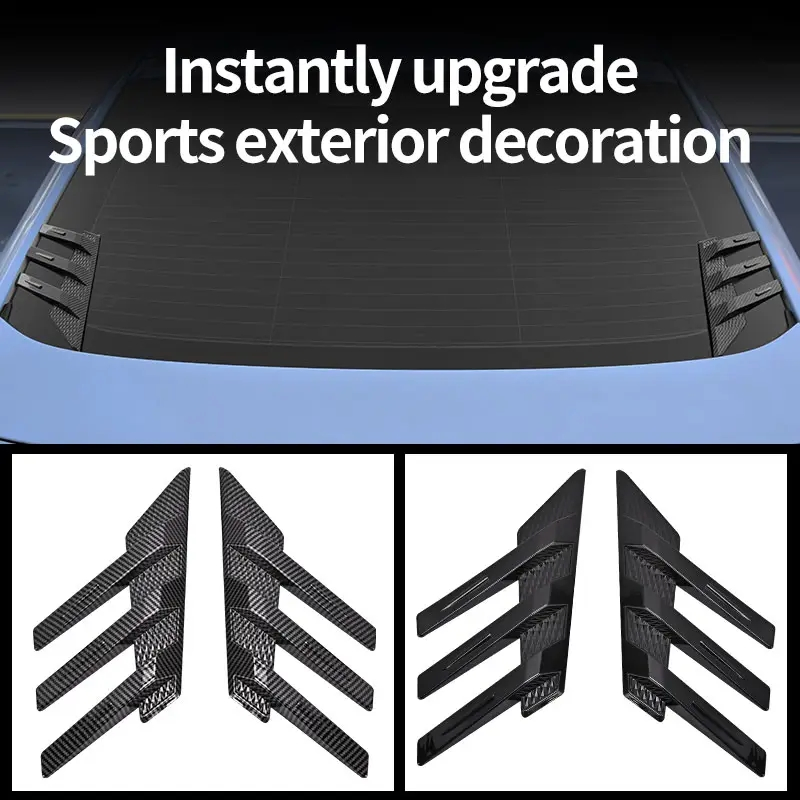 Universal Car Styling Sticker Carbon Fiber Auto Window Blade Decoration Accessories