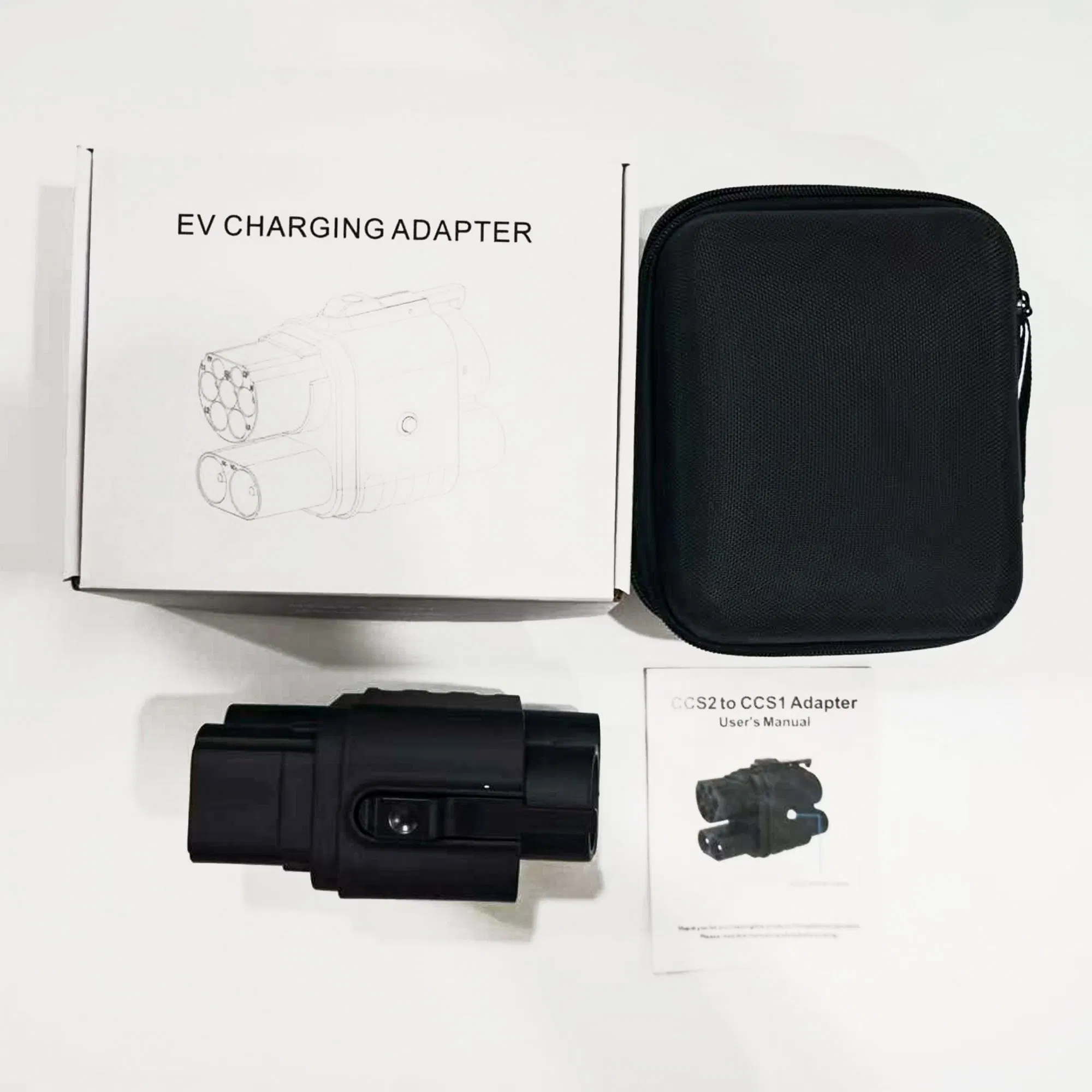 IP54 Type2 CCS2 to CCS1 AC DC EV Car Charger Connector Auto Charging Adapter