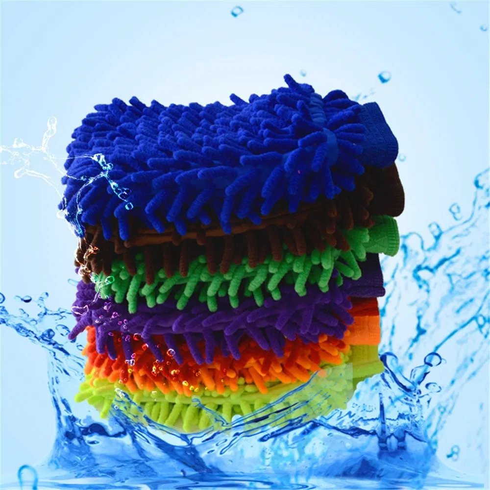 Chenille Double Sides Long Hair Car Cleaning Tool, Convenient Hand Clean Tool Window Rag and Car Washingtowel
