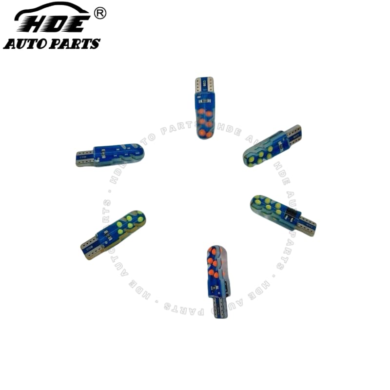 Car Accessories T10 COB Auto Motorcycle Car LED Bulb Flash Auto LED Interior Reading Indicator Lights Bulbs Multi-Color Silica