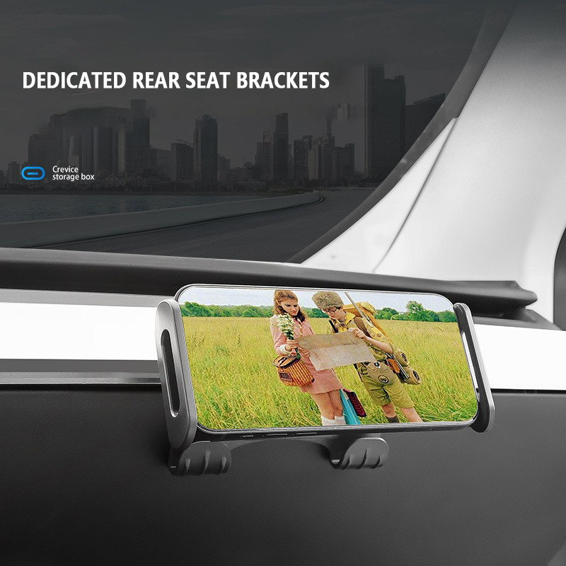 Magic Mobile Phone Stand Accessory for Model Y Easy Interior Rear Seat Car Modification
