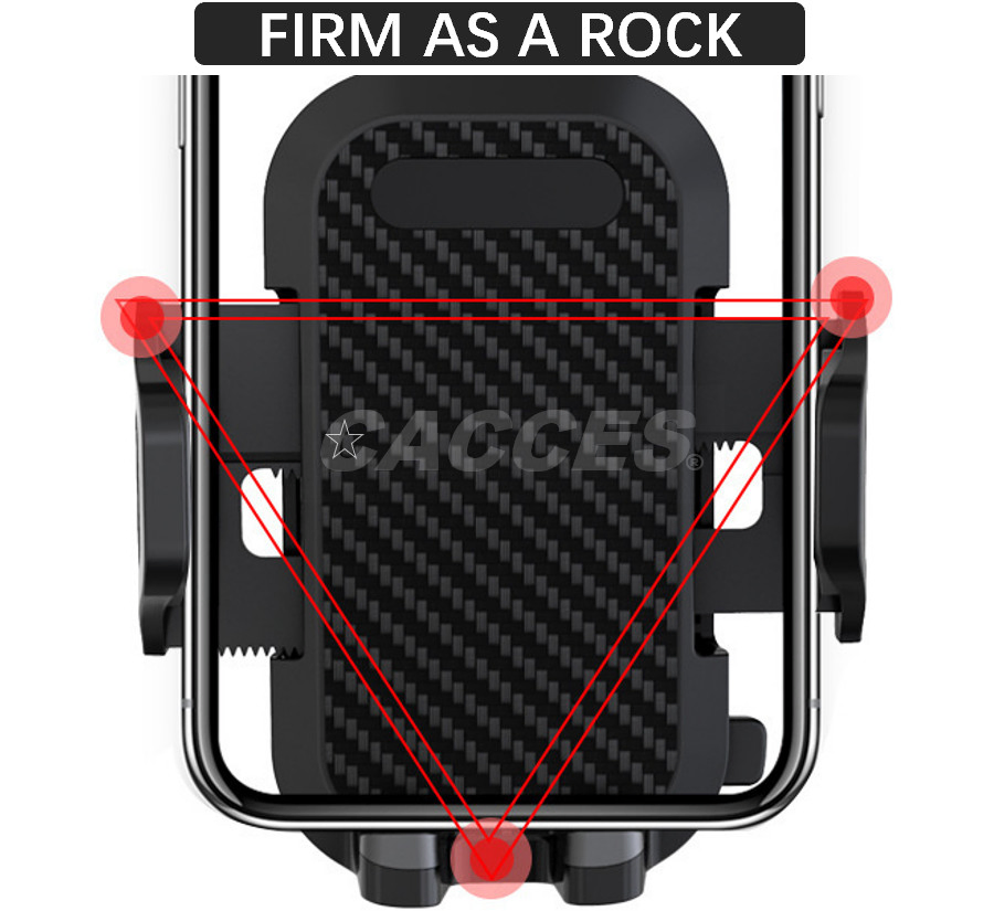 Cacces Factory Phone Mount for Car,Mobile Holder Mount,Dashboard,Windshield &amp; Air Vent for All Cars,Installs in Minutes,Holds All Phone up to 6-Inch Car Holder