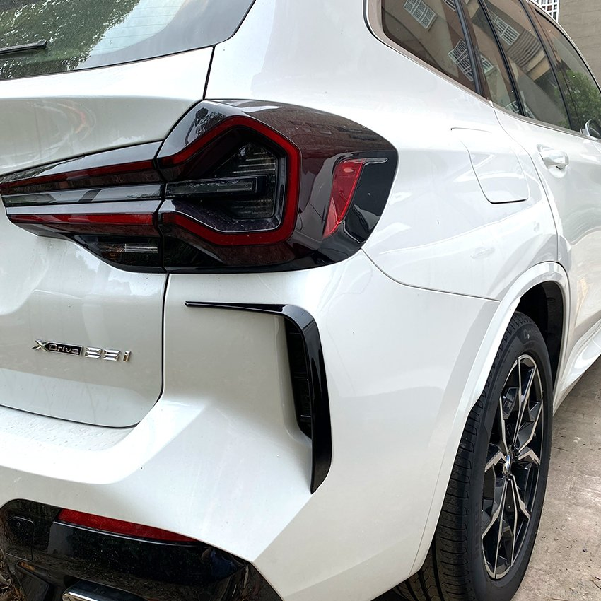 for BMW X3 G01 Facelift M Pack 2022+ Rear Bumper Flags Exterior Sticker Modification Car Body Kit Car Accessories