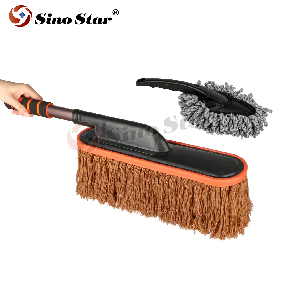 Retractable Car Cleaning Artifact, Car Brush Dust Removal Dust Removal Car Washing Mop, Car Supplies and Tools