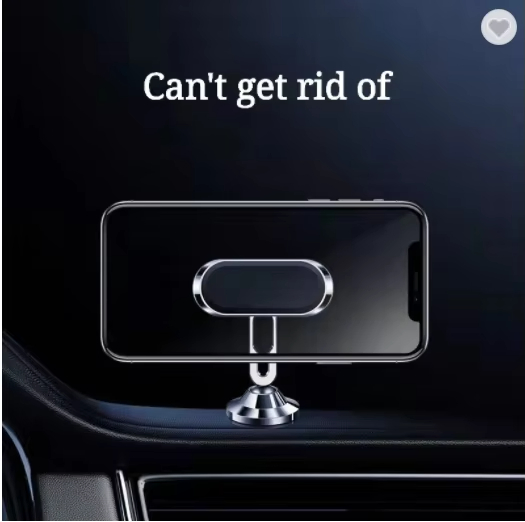 Wholesale Gift Vacuum Strong Magnets Metal Aluminum Alloy 360° Rotating Car Accessories Navigation Dashboard Fixed Bracket Mobile Cell Phone Holder