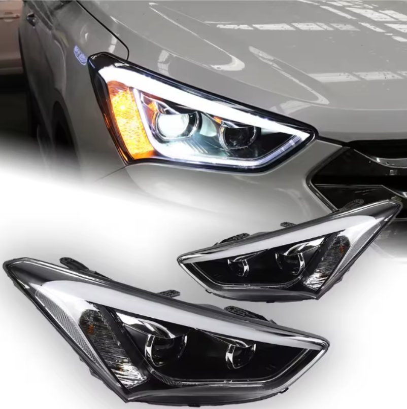 Car Styling Head Lamp for Hyundai IX45 Headlights 2013-2016 New Santa Fe LED Headlight DRL HID Bi Xenon Auto Accessories