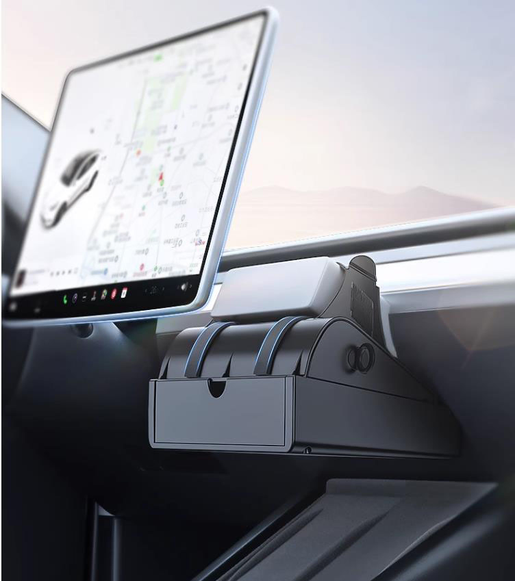 High Quality Tesla Model Y/3 Car Under-Screen Storage Box Car Interior Accessories for Tesla Under-Screen Car Organizer Tray