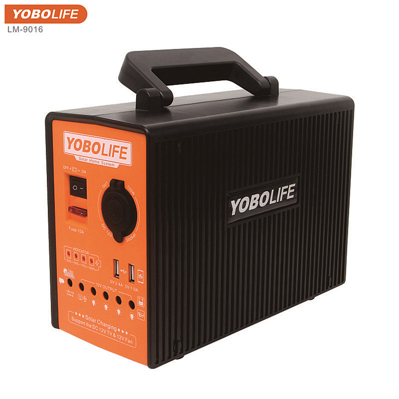 Yobolife Solar Lighting System With12V Car Cable Output Function