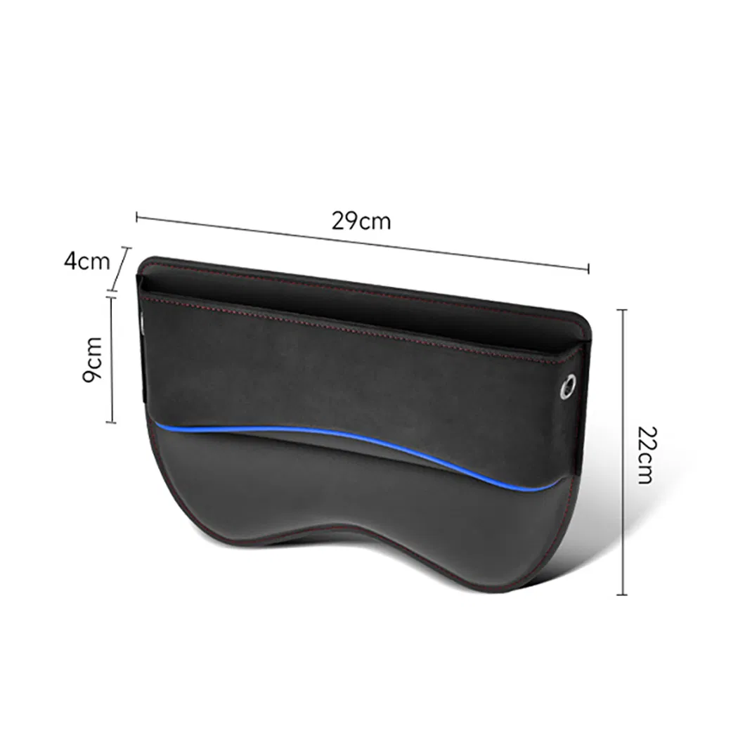 Versatile Microfiber and Leather Car Seat Gap Storage Solution
