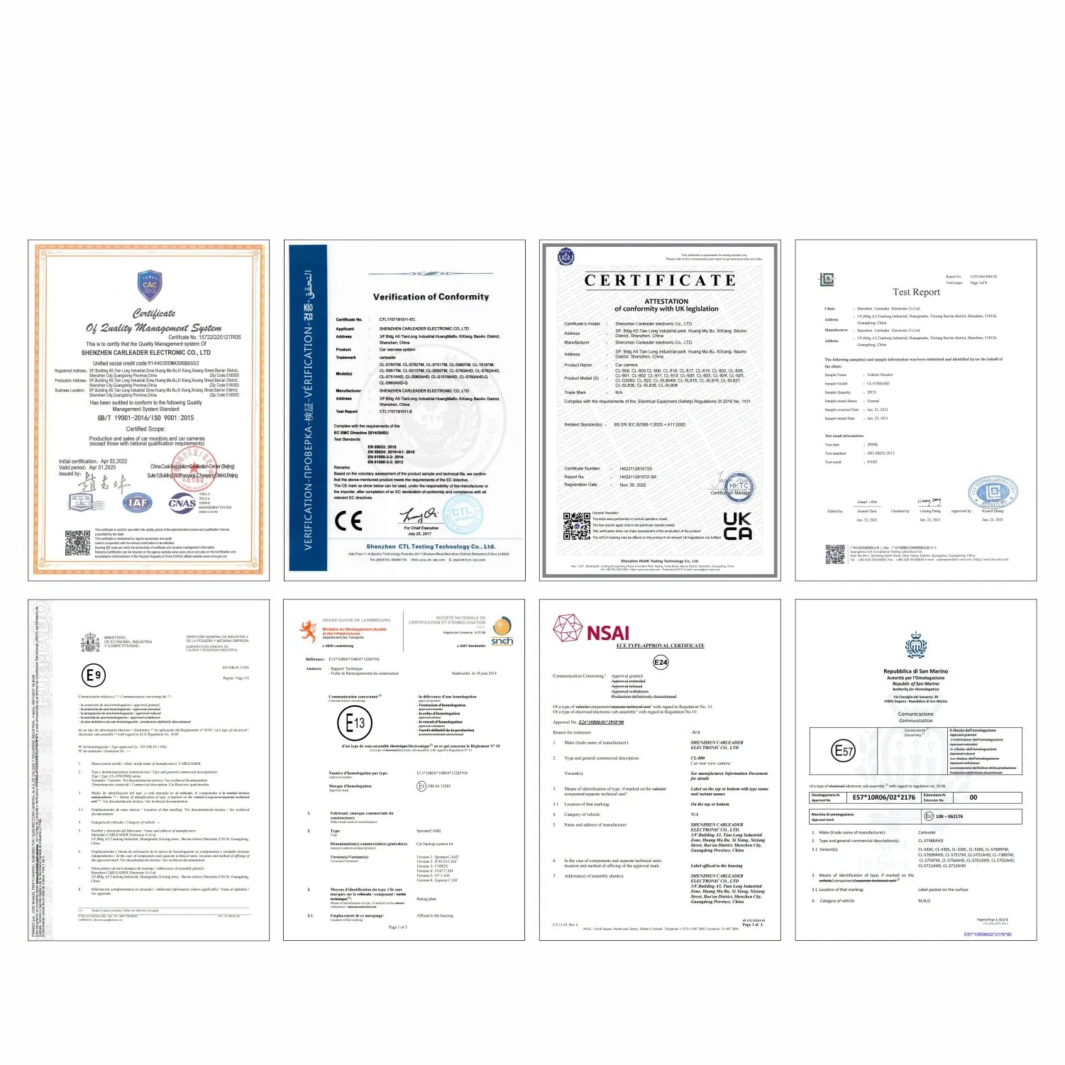 7 Inch on-Board Ahd Display Bus/Van Safety Monitoring System