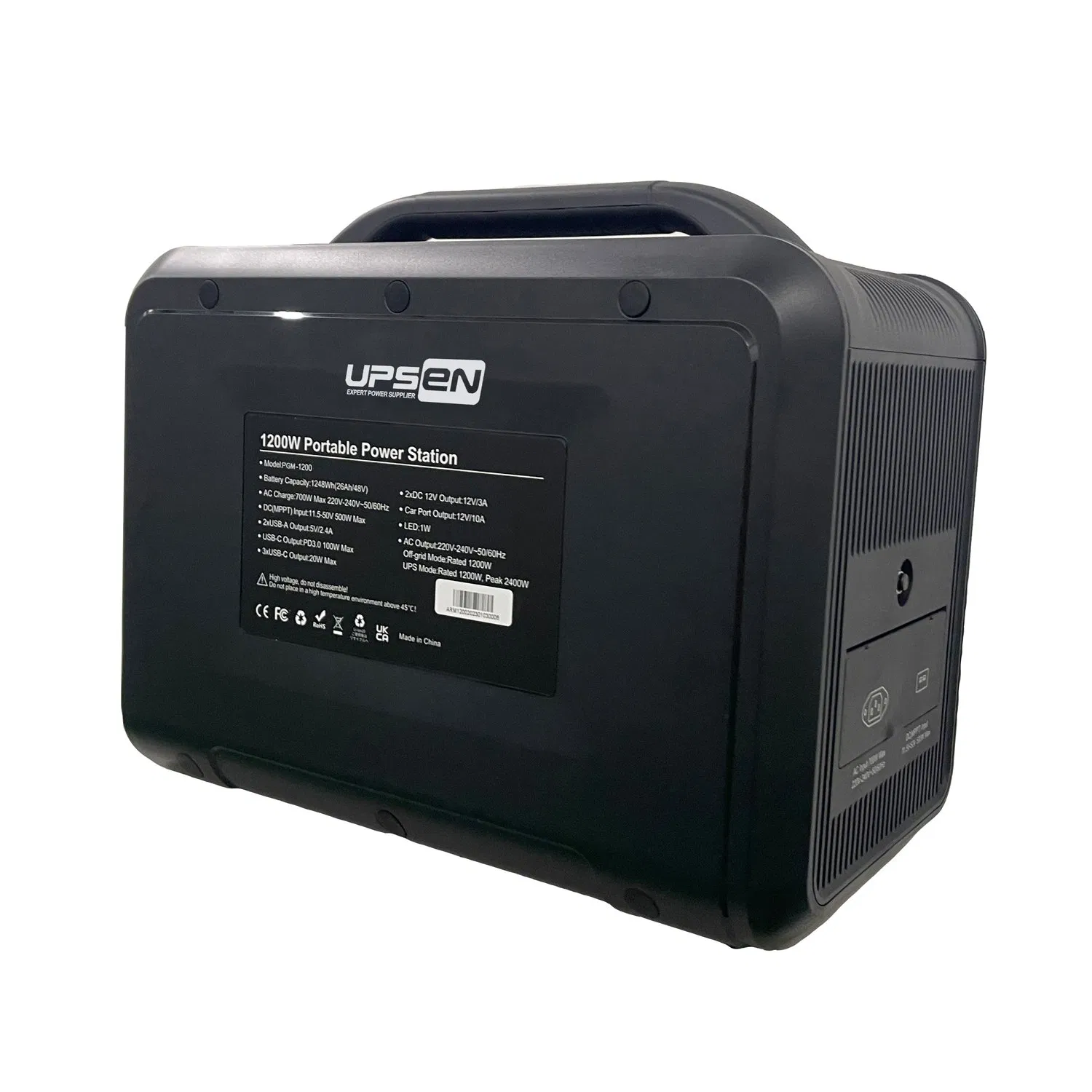 Portable Power Station 1248wh with LiFePO4 Battery Energy Storage System All in One for Home