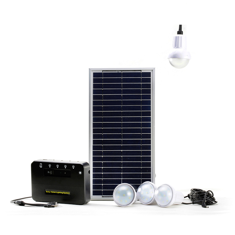 for Outdoou&amp; Indoor&Car Solar Home Solar Power System Lighting 4 Rooms with Phone Charger