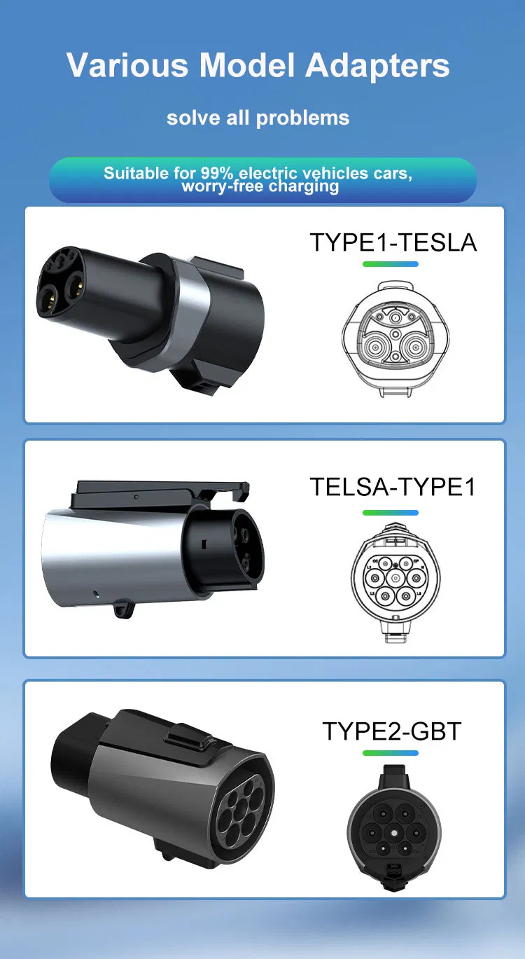 Factory Price 12 Months IP65 Css2 to Gbt Plugs Connector for EV Car Charger Adapter