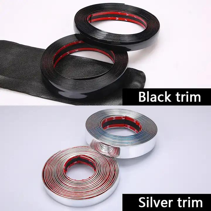 25mm Chrome Side Door Molding Trim Car Door Edge Scratch Guard Car Exterior Accessories