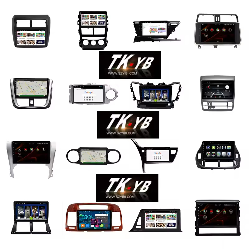 New Android Car Player Fascia Frame Navigation &amp; GPS Car Radio Frame Interior Accessories Car DVD Player Frame Screen Panel