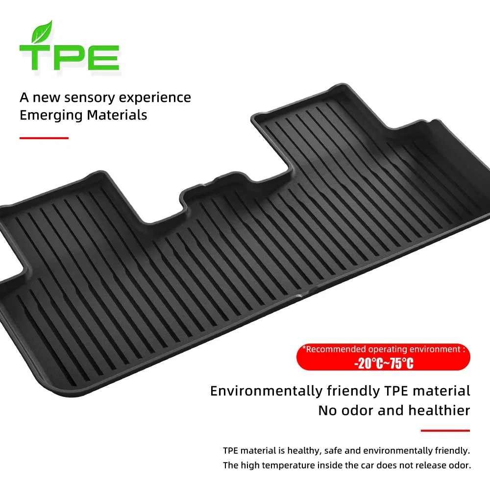 New Products TPE Car Mat Waterproof Non-Slip Car Floor Mat for Tesla New Model Y 2025 Long