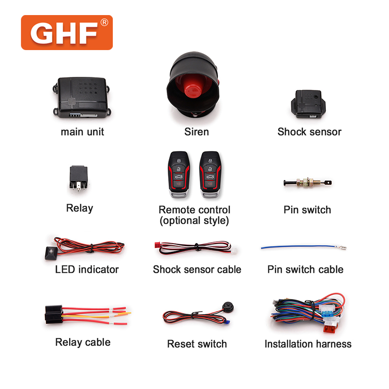 12V APP Control Key Keyless Entry Remote Auto Engine Start Security Car Alarm System by Cell Phone