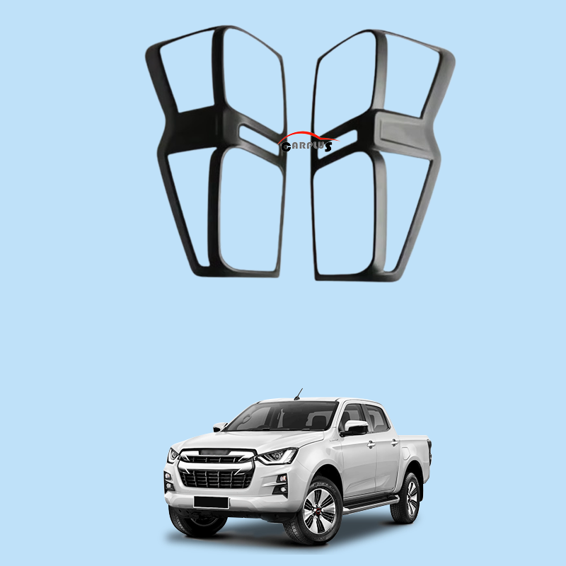 ABS Tail Lamp Cover for D-Max 2022 Tuning Black Garnish Cover Kits Body Kit 4X4 Exterior Back Light Car Exterior Accessories