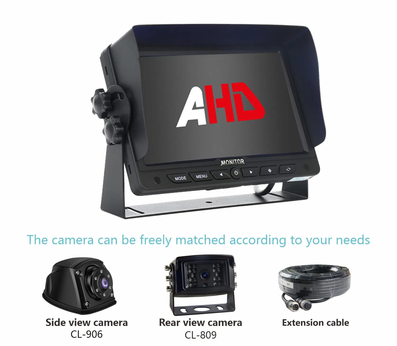 7-Inch Car Mounted Ahd Display Car Safety Monitoring System