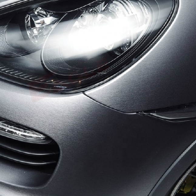 Anolly Interior Exterior Accessories Metallic Brushed Car Sticker Vinyl