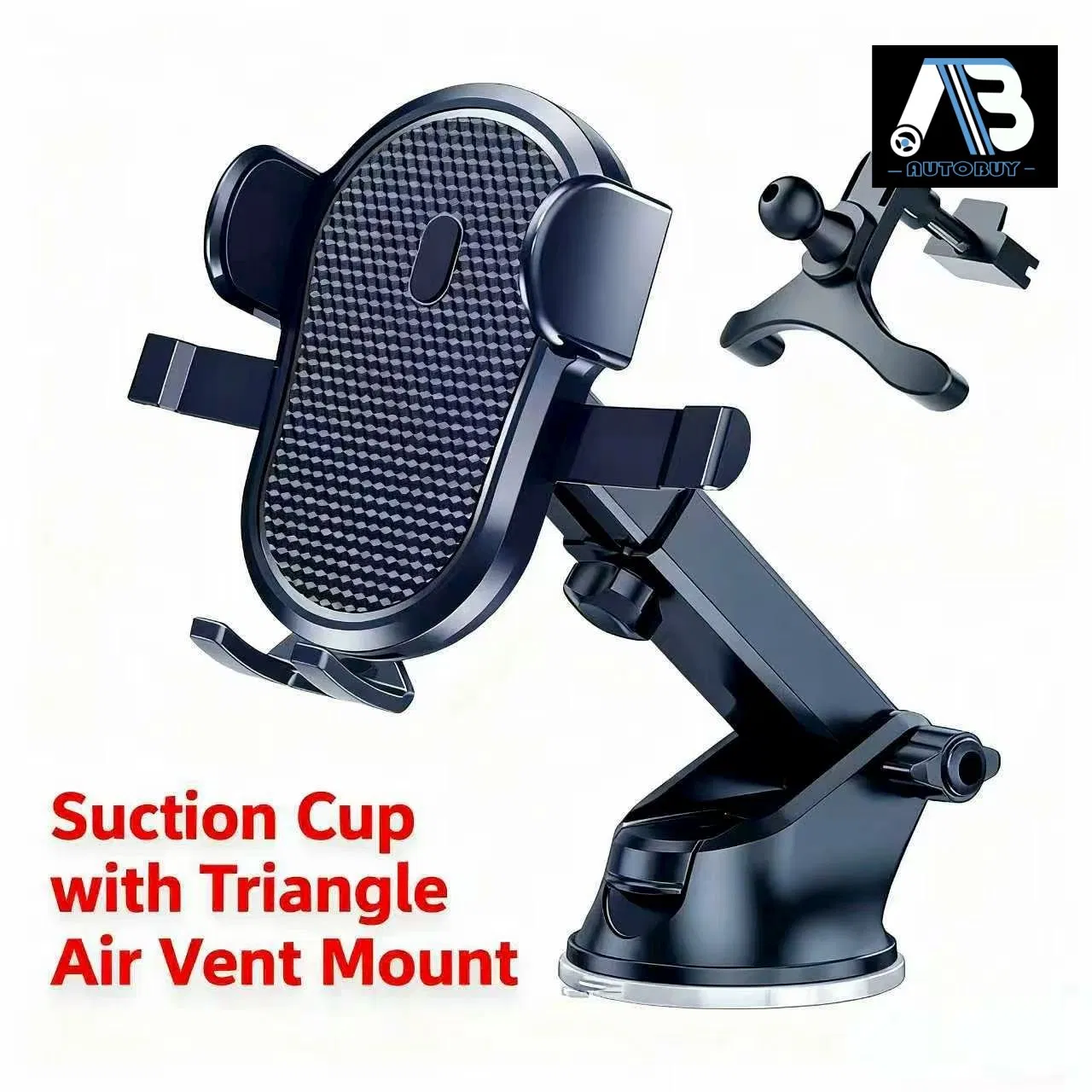 Large Phone Compatible Adjustable Angle Car Phone Mount
