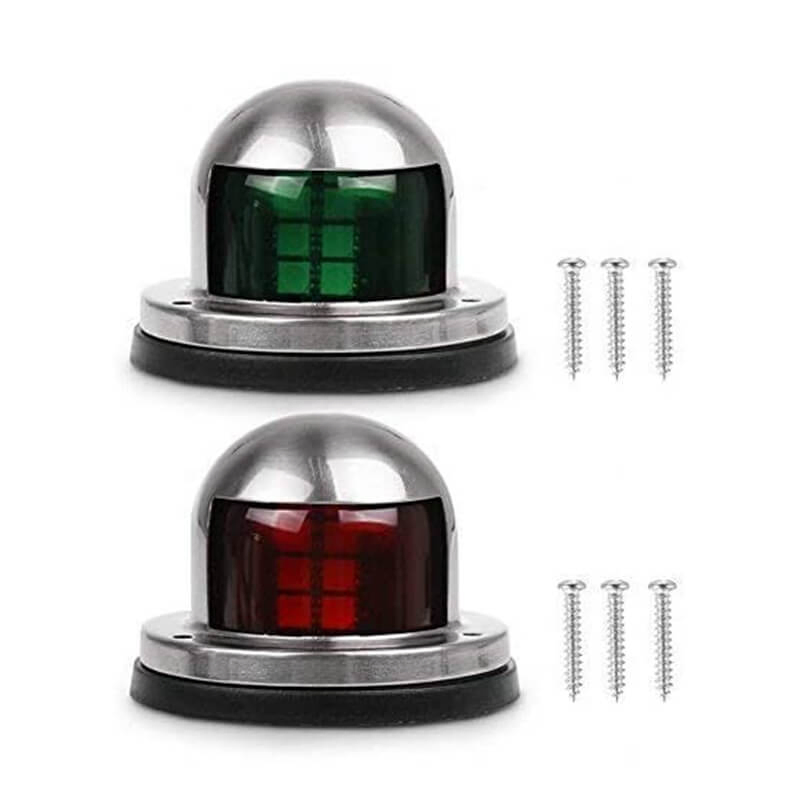 Waterproof LED Marker Warning Light Green Red Marine Car Accessories Ships Boat Navigation Lights Yacht Signal Light
