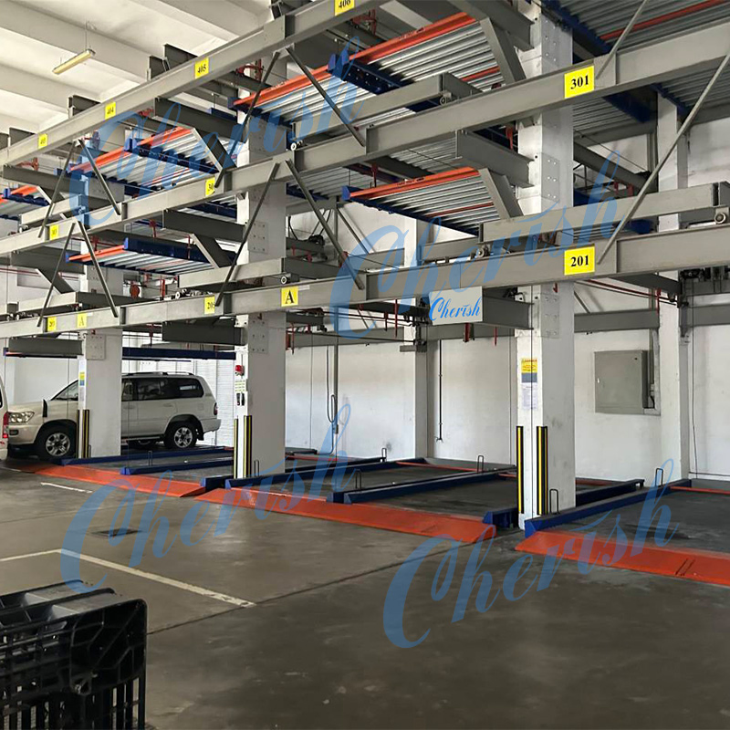 Automatic Car Stacker Parking Lift Multi Levels Customized Puzzle Storage Solution