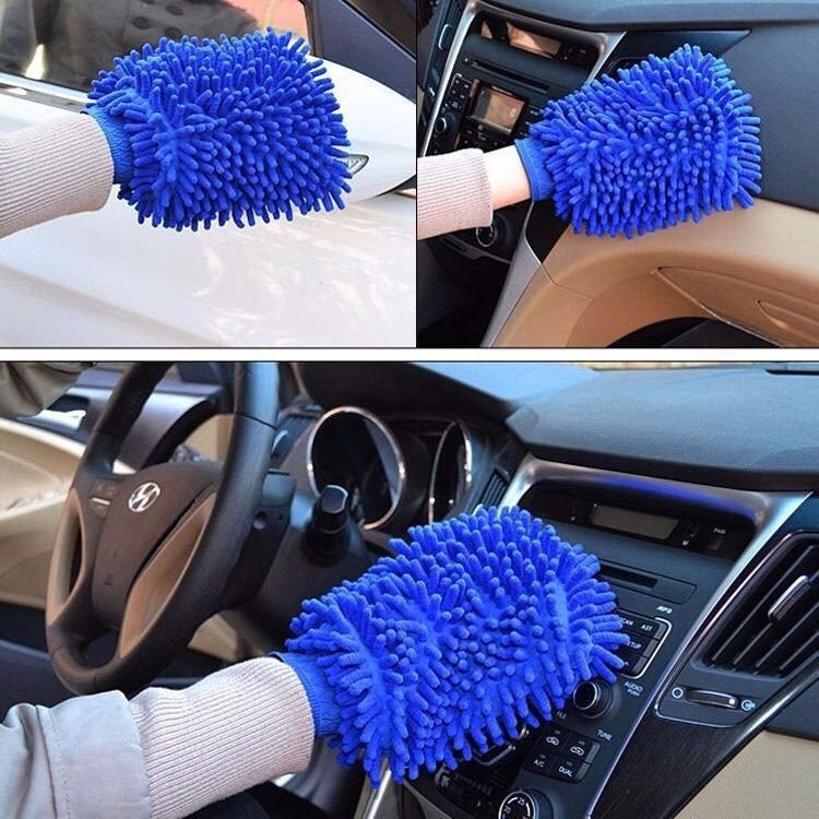 Double-Sided Chenille Wipe Car Wash Gloves Cleaning Supplies Car Wash Shop Tools