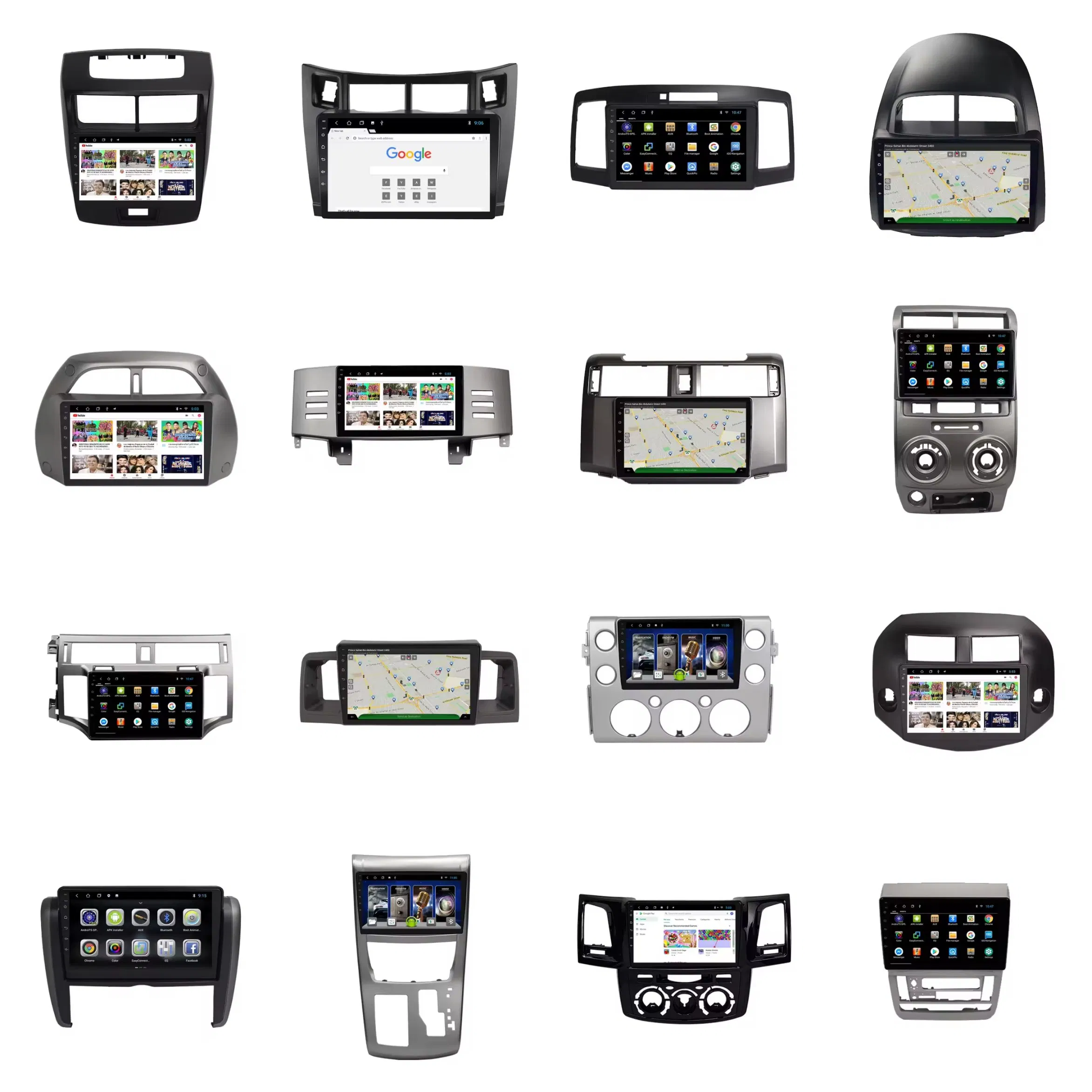 New Android Car Player Fascia Frame Navigation &amp; GPS Car Radio Frame Interior Accessories Car DVD Player Frame Screen Panel