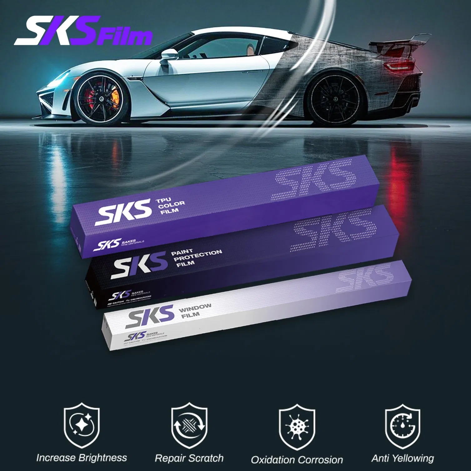 Privacy Window Film Ceramic Tint Car Films of Car Exterior Accessories for Car Sunroof Film Car Protective Film Security Window Tint