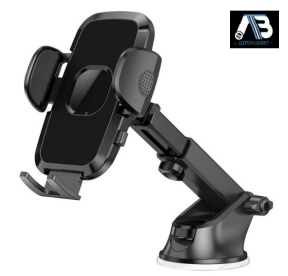 One-Hand Operation Auto-Clamping Anti-Slip Car Phone Mount