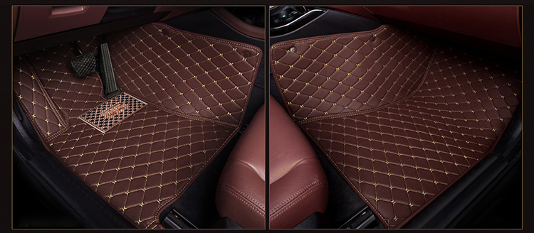 Hot Pressed 5D Foot Pads Automobile for KIA Sportage 2017 2018 2019 2020 Luxury Leather Car Floor Mats