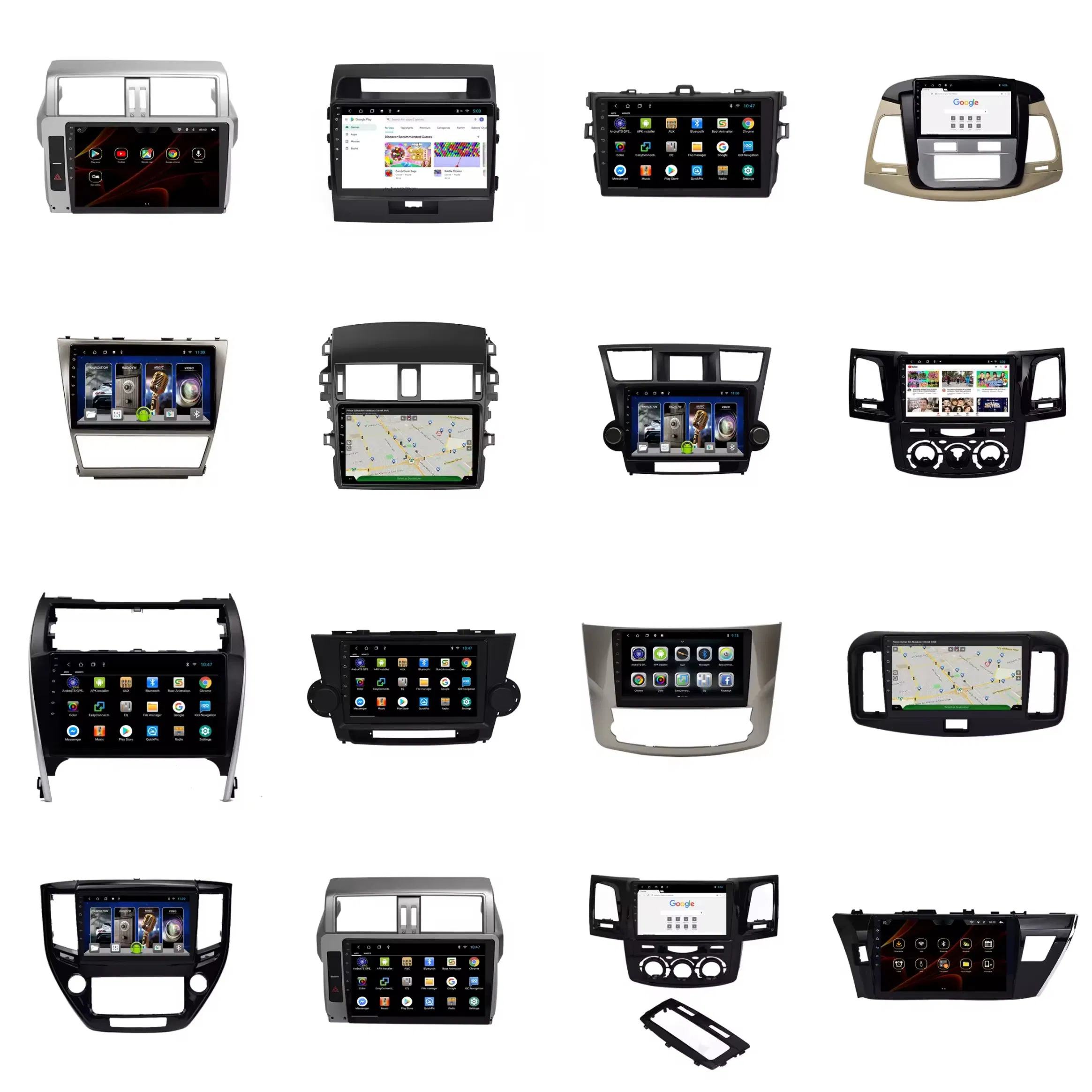 New Android Car Player Fascia Frame Navigation &amp; GPS Car Radio Frame Interior Accessories Car DVD Player Frame Screen Panel