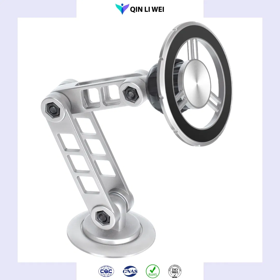 Metal Folding Magnetic Phone Holder Strong Magnet Car Mount 360° Rotation