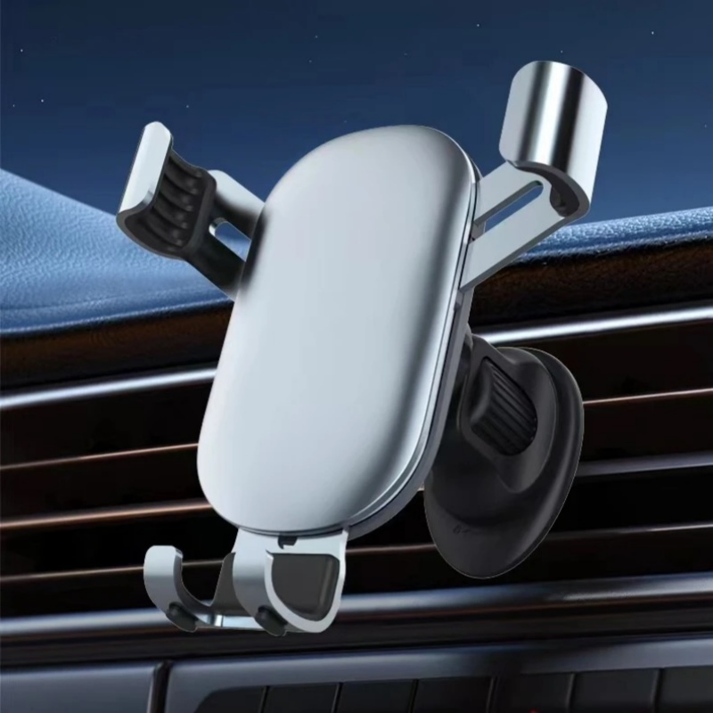 Durable Aluminum Alloy Car Phone Mount for Safe Driving