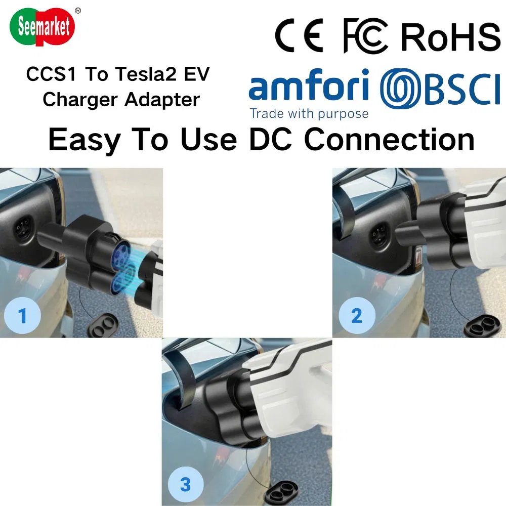 New Energy Electric Car Charger EV Adaptor Type 1 CCS1 to Nacs 250kw EV Charging Adapter