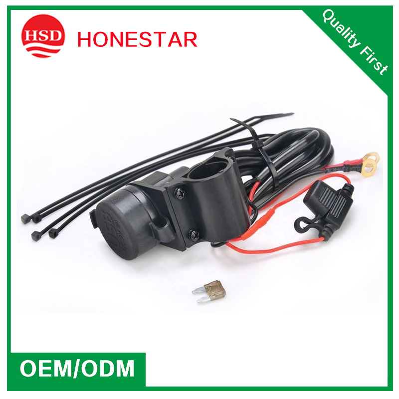 12V Dual USB Car/Motorcycle Cigarette Lighter Socket Charger Power Adapter