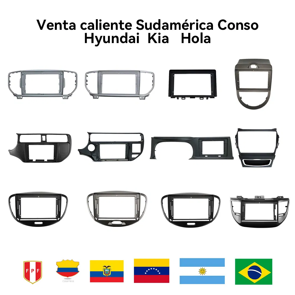 Vacuum Forming OEM/ODM Factory Outlet Other Interior Accessories Car Radio Video Fascia Panel Dashboard Car DVD Player Frame