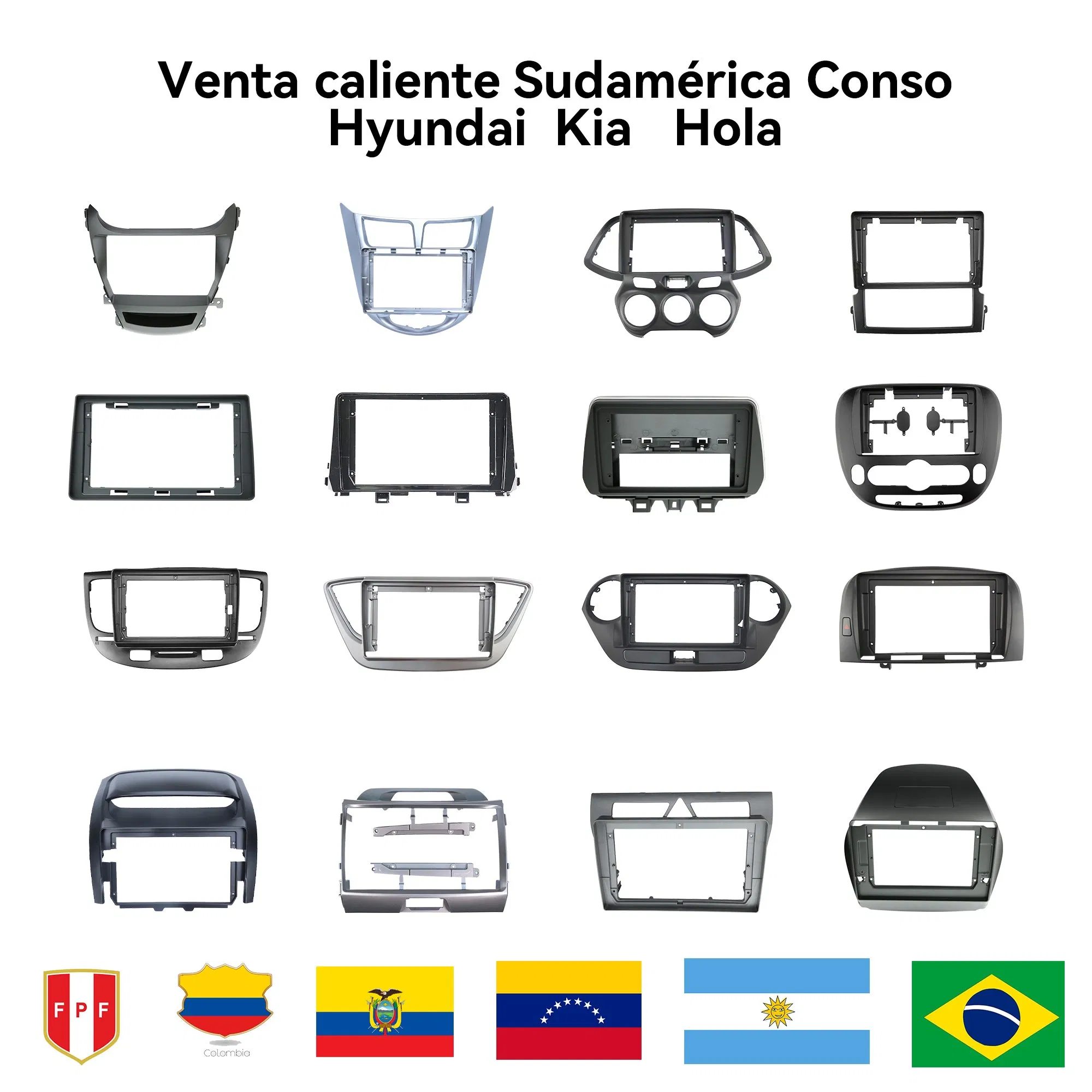 Vacuum Forming OEM/ODM Factory Outlet Other Interior Accessories Car Radio Video Fascia Panel Dashboard Car DVD Player Frame