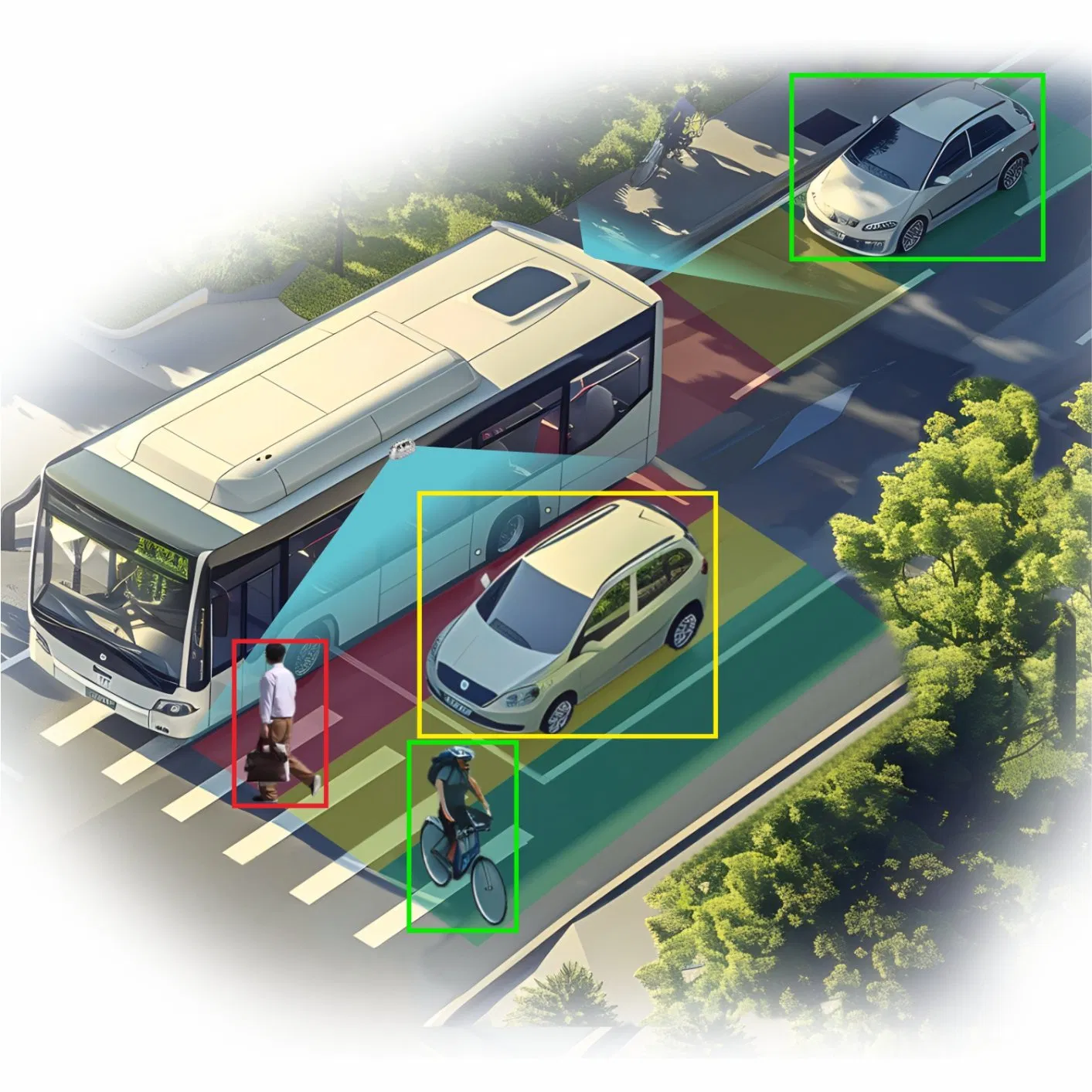 7-Inch Car Mounted Ahd Display Car Safety Monitoring System