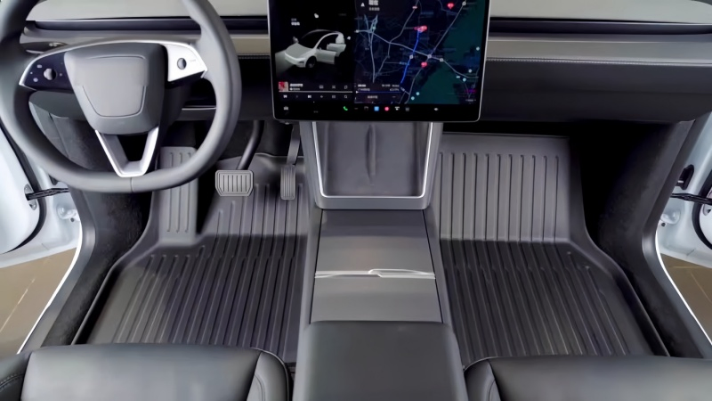 TPE Floor Mats for Model Y Juniper 2025 All Weather Foot Frunk Trunk Mat Automotive Interior Car Accessories