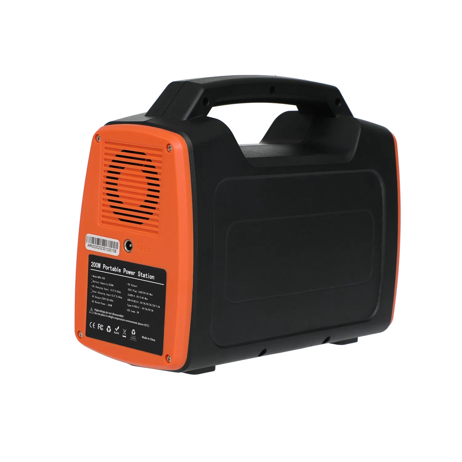 200W Recyclable Portable Power Station with Lithium Battery Energy Storage Solar System