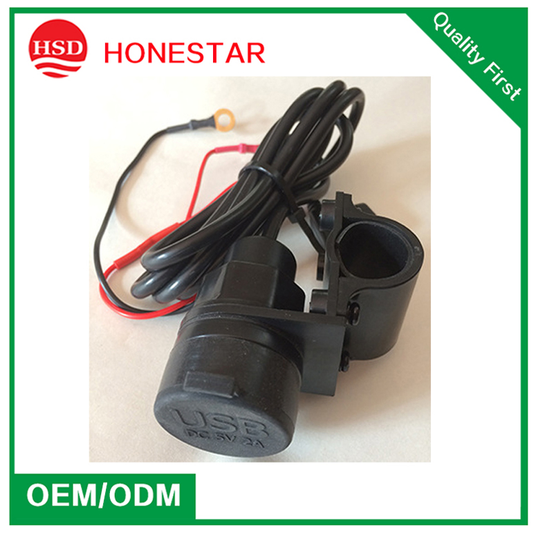 12V Dual USB Car/Motorcycle Cigarette Lighter Socket Charger Power Adapter