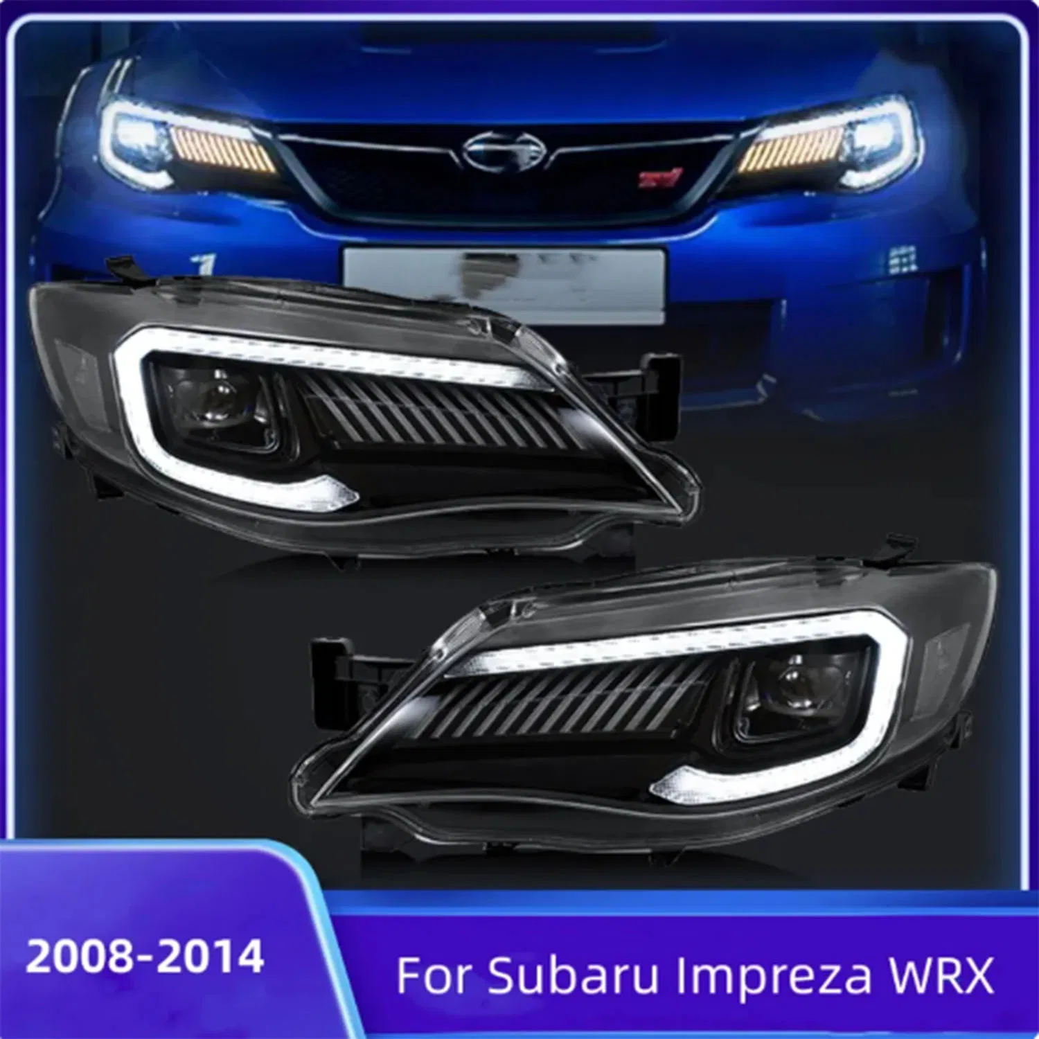 Tdh Car Styling Head Lamp for Subaru Wrx LED Headlight 2008-2014 Auto Accessories